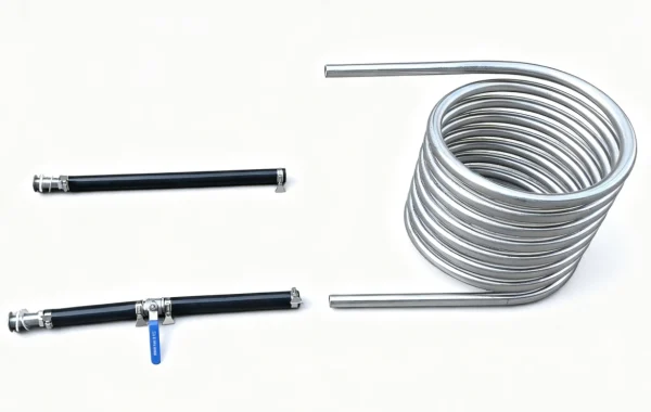Stainless Steel Heating Coil For Hot Tub Model A3 Complete Hose Kit Stop Valve